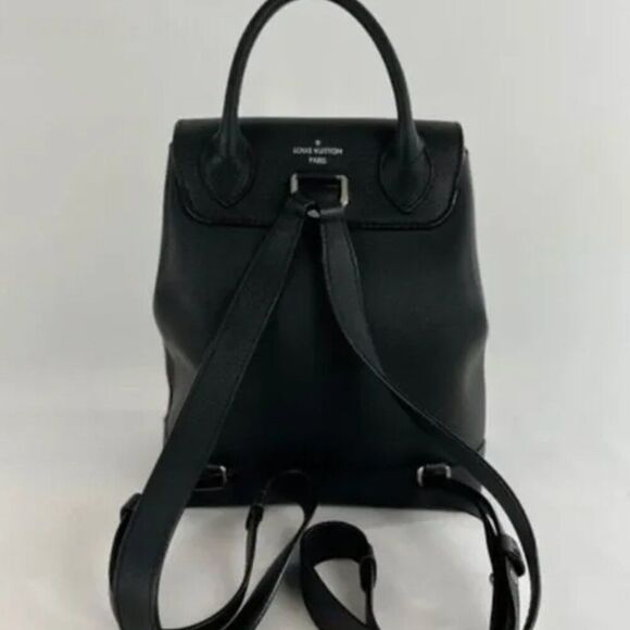 Louis Vuitton Leather Lockme MM Backpack in Black - Picture 4 of 11